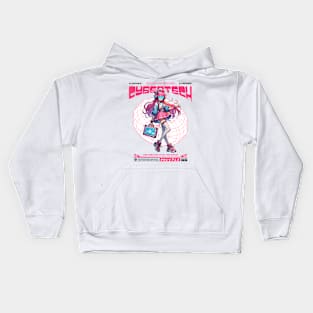 kawaii princess cyber tech anime girls Kids Hoodie